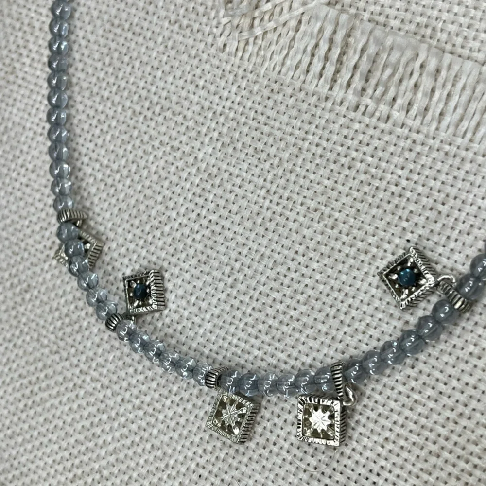 ✨ Vintage Napier Azure Dreams 16-18" Station Necklace - Picture 14 of 17